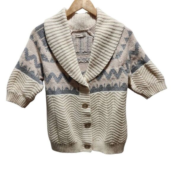 Old Navy cardigan button front collar shirt sleeve Nordic size Large - Picture 1 of 7